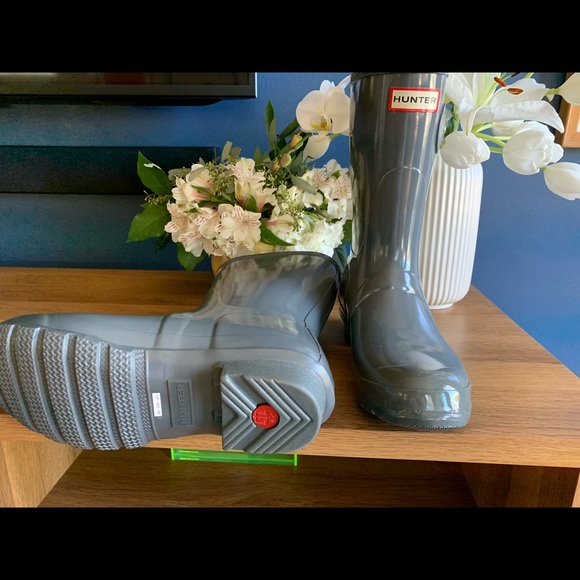 🇬🇧 SALE Hunter Short Glossy Boots 10 - Picture 4 of 4